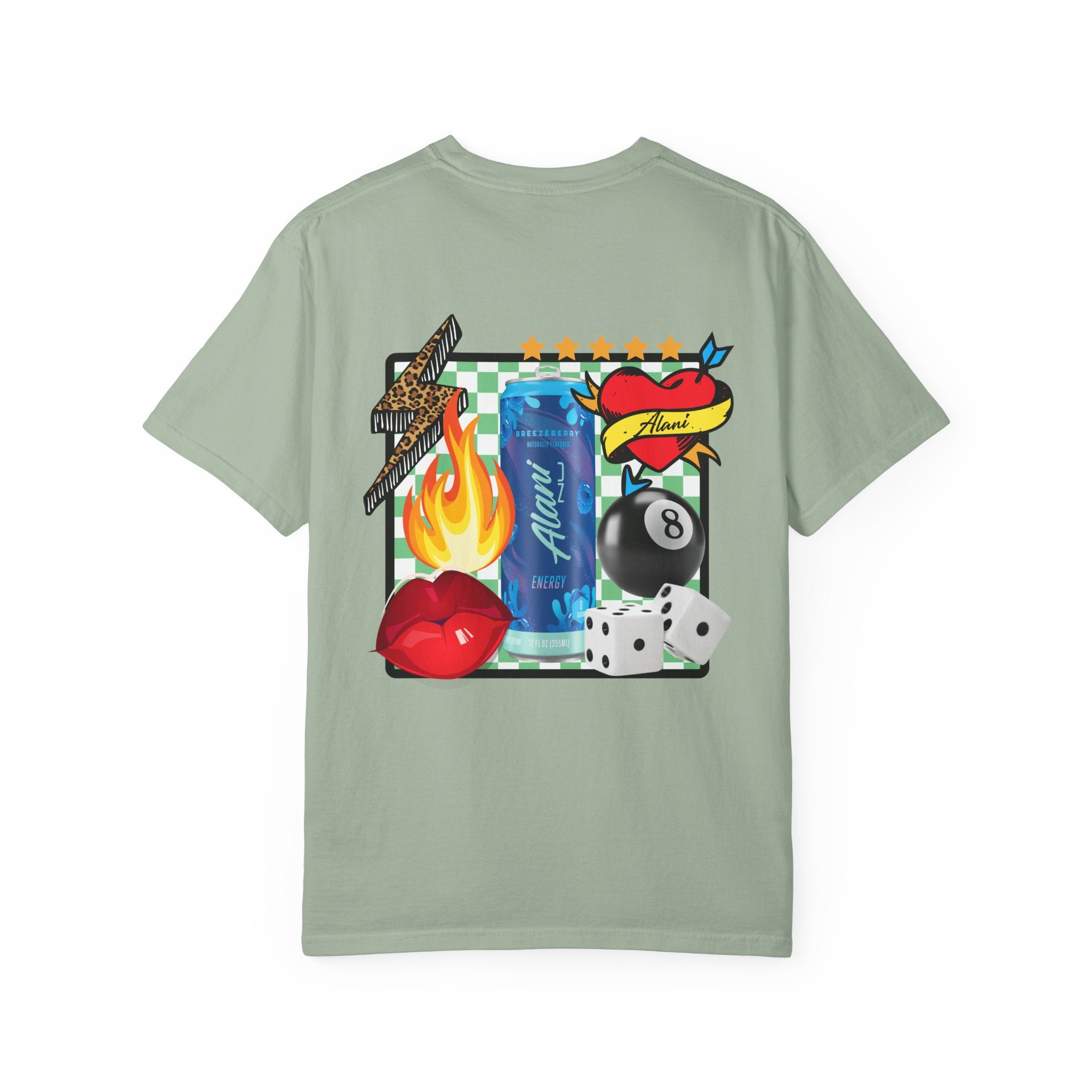 Graphic T-Shirt — Retro Tattoo Collage ‘Alani Nu’ Can Design