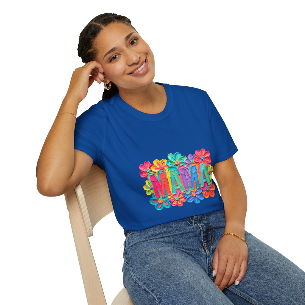 Mama Floral T-Shirt — Colorful Flower Mom Shirt for Mother's Day