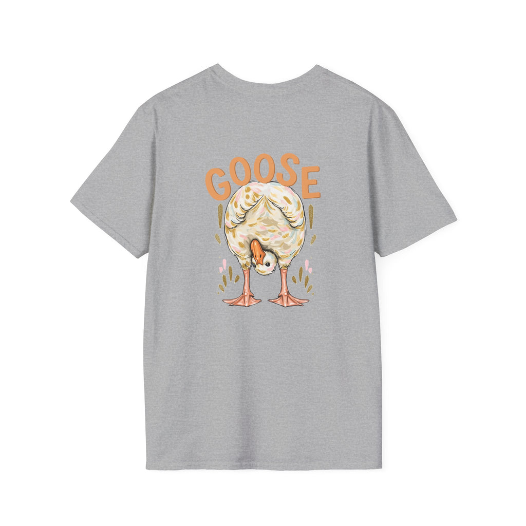 Double-sided Duck Duck Goose T-Shirt — Cute Pastel Duck & Goose Graphic Tee