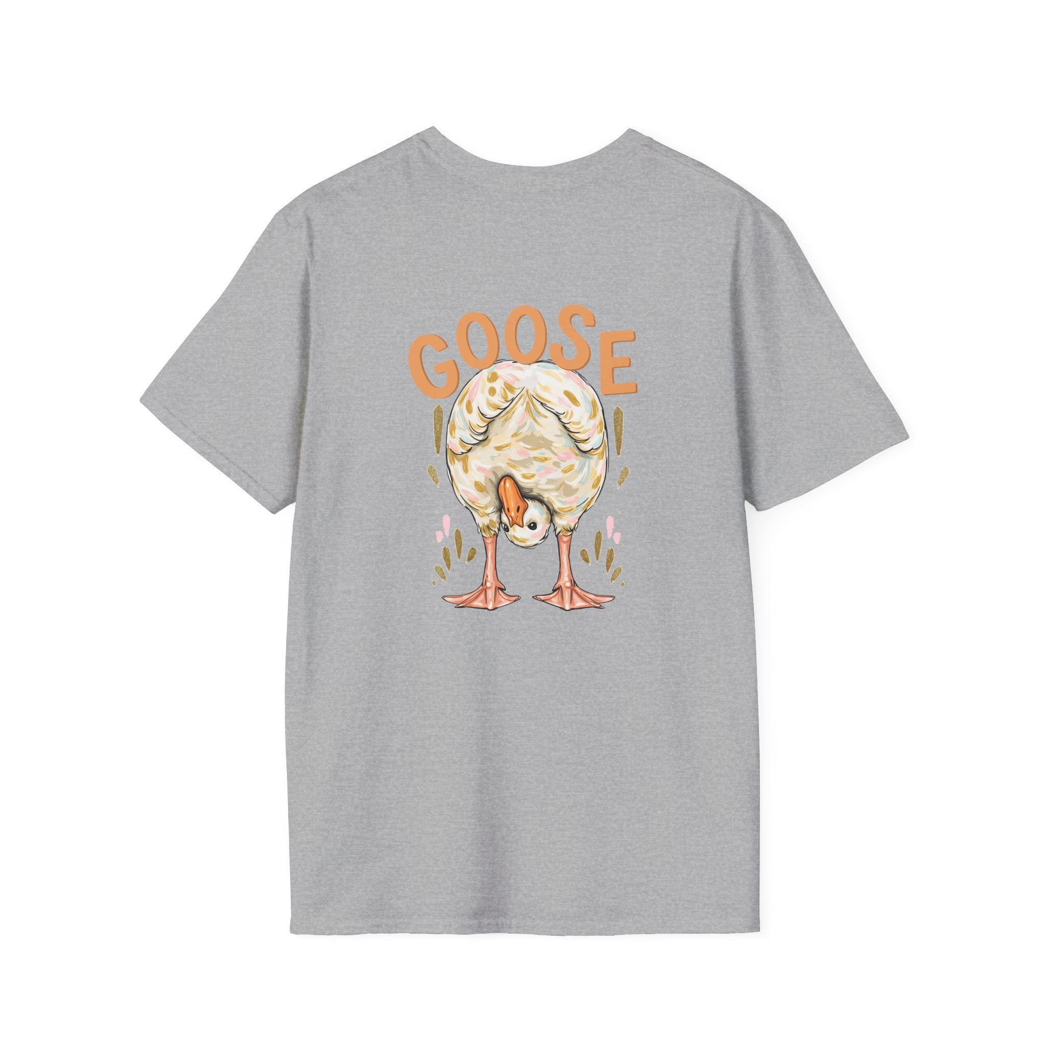 Double-sided Duck Duck Goose T-Shirt — Cute Pastel Duck & Goose Graphic Tee