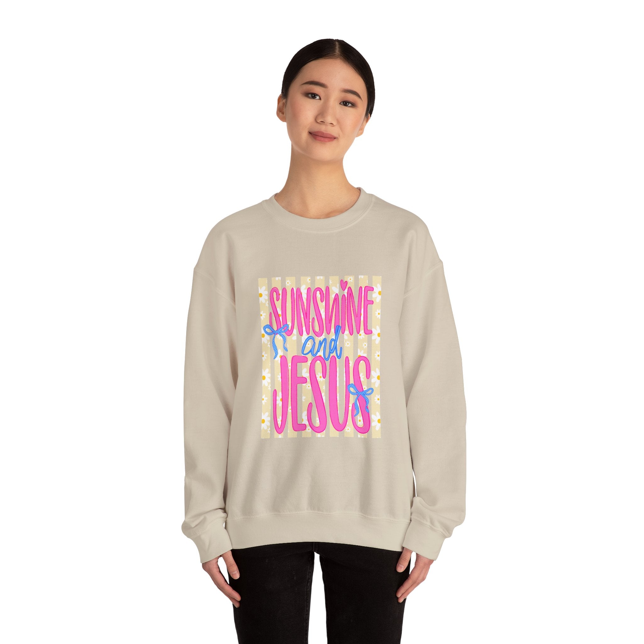 Sunshine and Jesus Sweatshirt - Christian Faith Crewneck