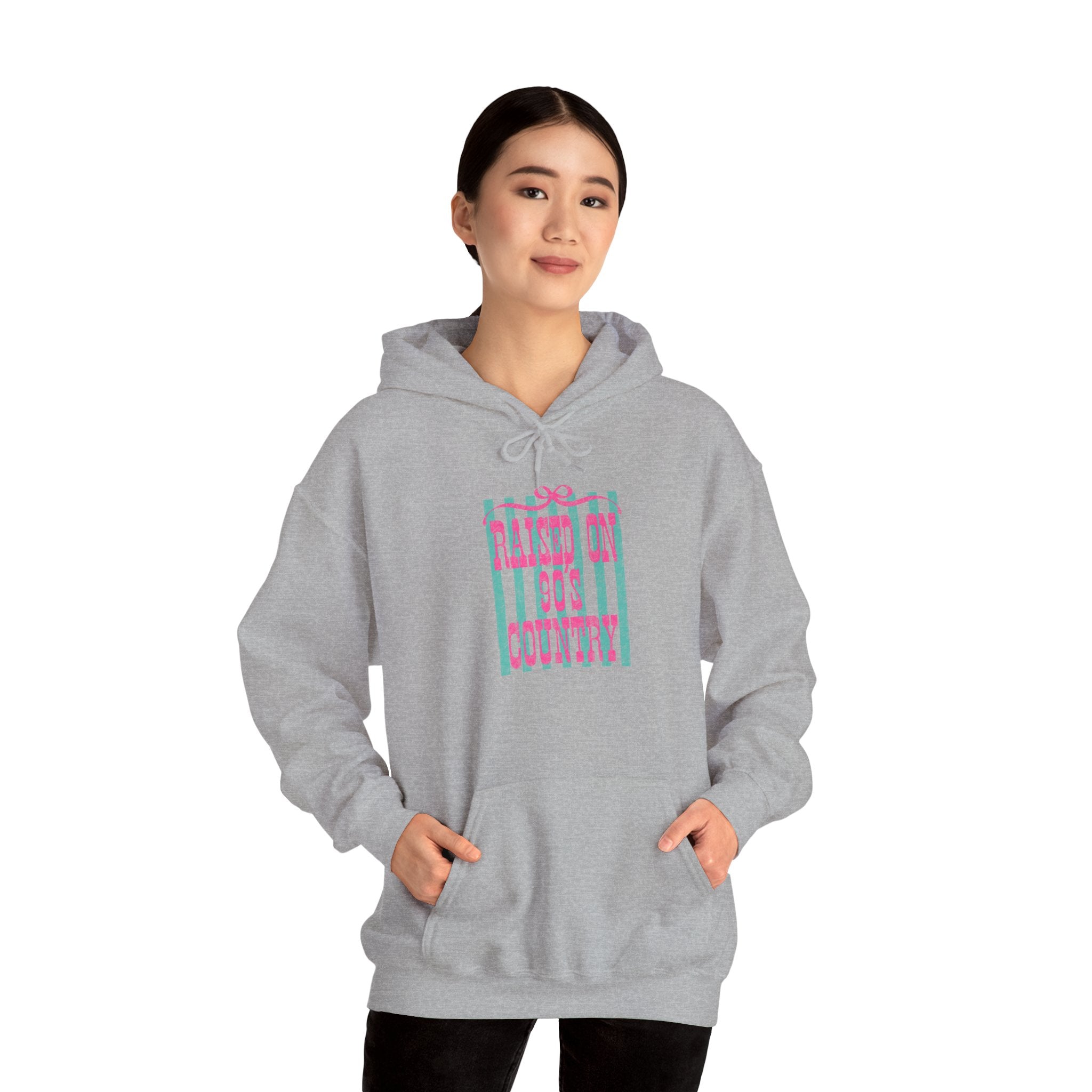 Hoodie — 'Let It Be' Pastel Striped Graphic Pullover