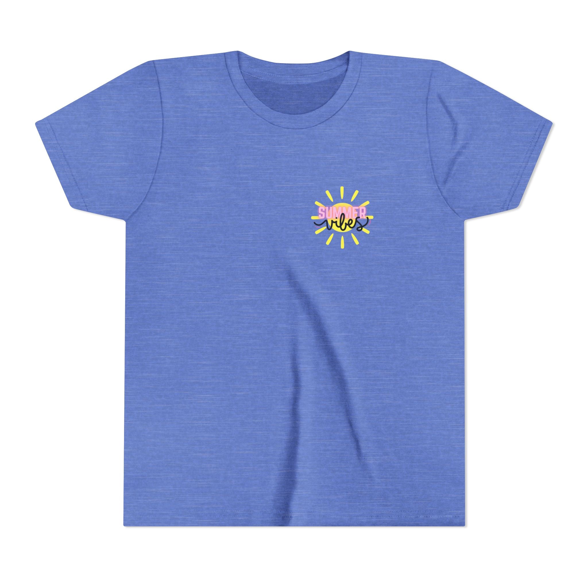 Youth Tee — "SUMMER Vibes" Pink Floaty Checkerboard Kids T-Shirt