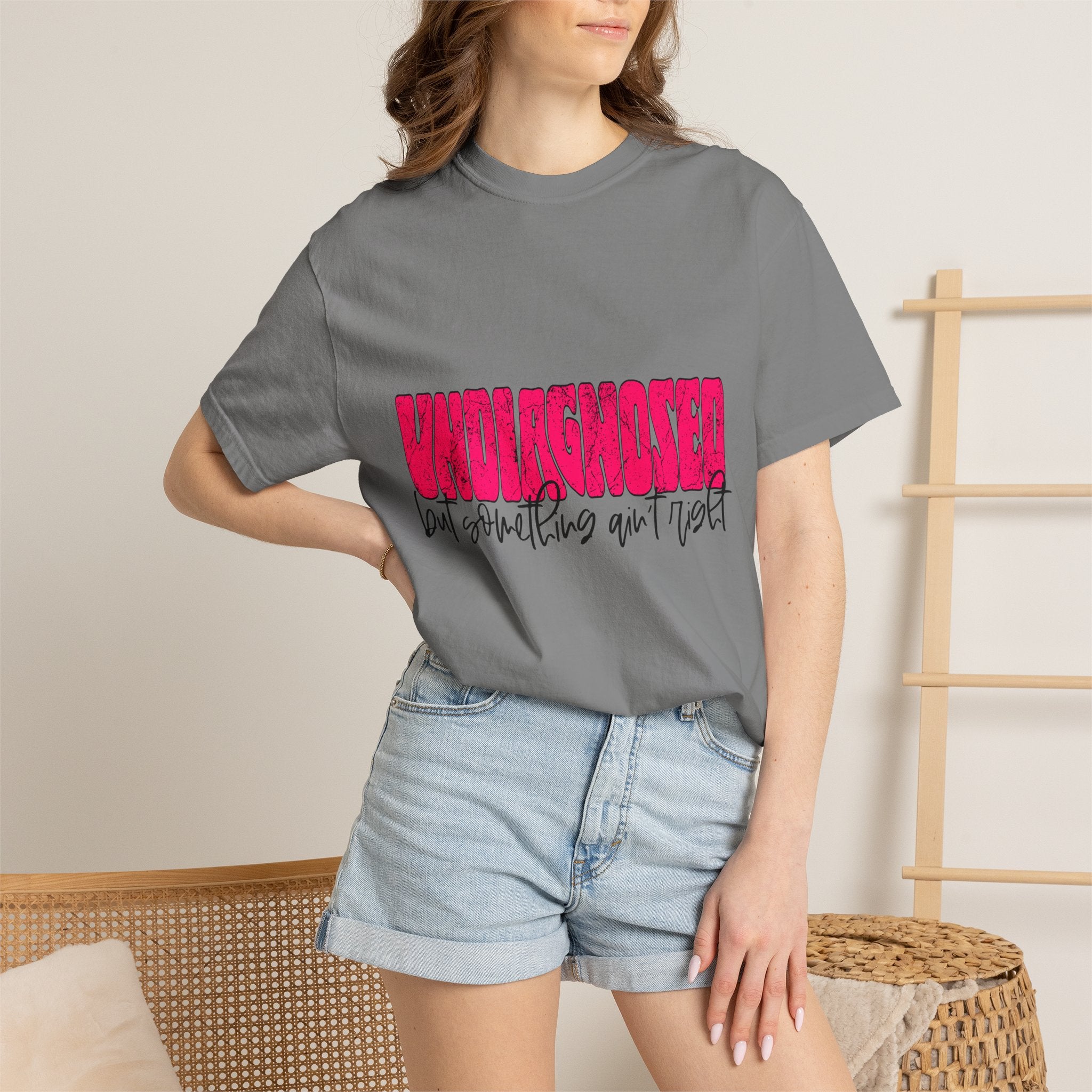 Undiagnosed T-Shirt — Bold Pink Graphic "Undiagnosed (but something ain't right)" Casual Tee
