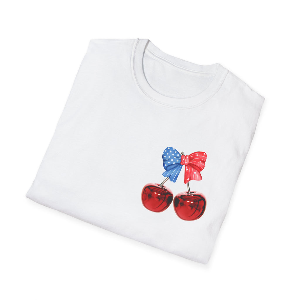 Patriotic Cherry Graphic T-Shirt