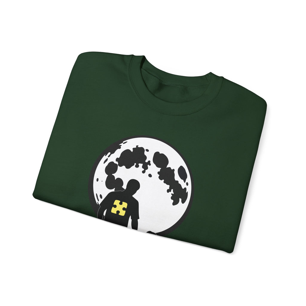 Crewneck Sweatshirt – Moonlit Parent & Child Silhouette Graphic
