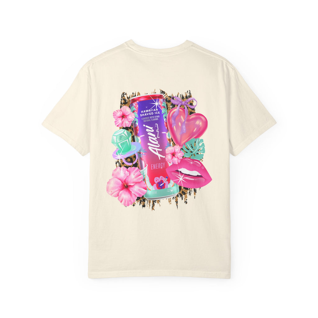 Aloha Nu Graphic T-Shirt — Tropical Hibiscus Drink Design