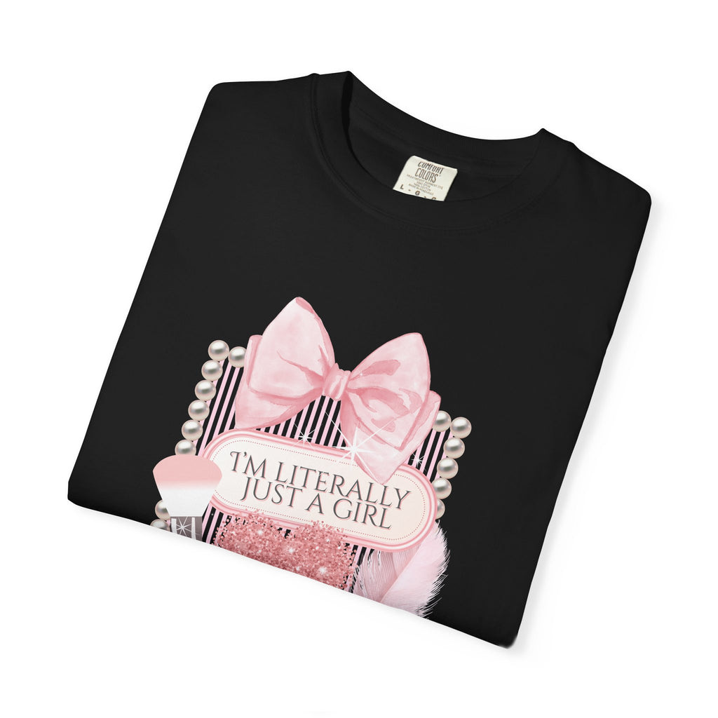I'm Literally Just a Girl Pink Graphic T-Shirt