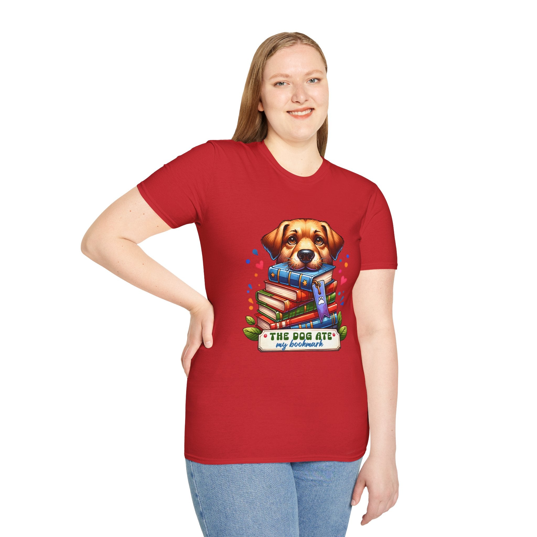 Dog Ate My Homework T-Shirt — Cute Puppy Book Lover Tee