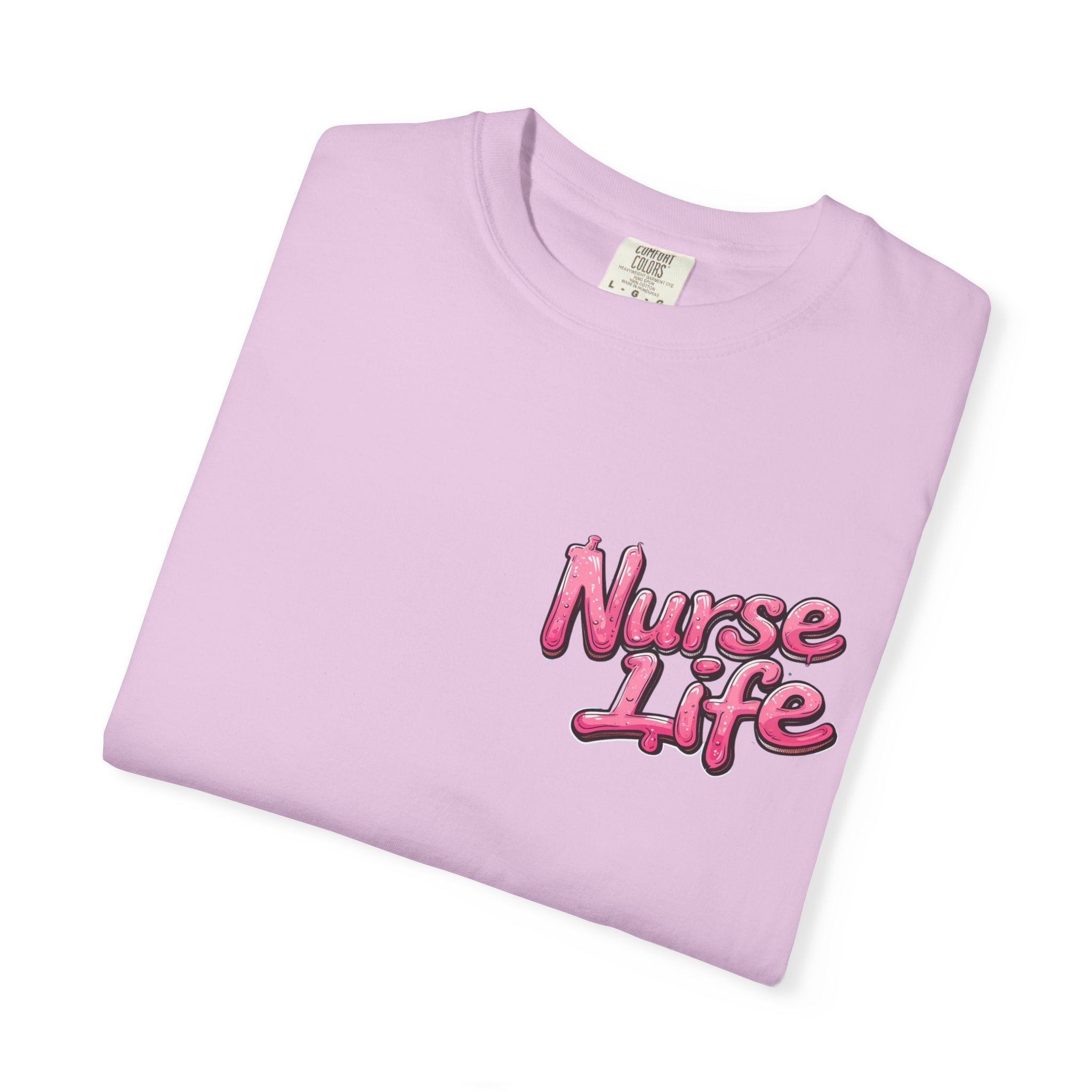 Nurse Life T-Shirt — Cute Female Nurse Watercolor Graphic Tee