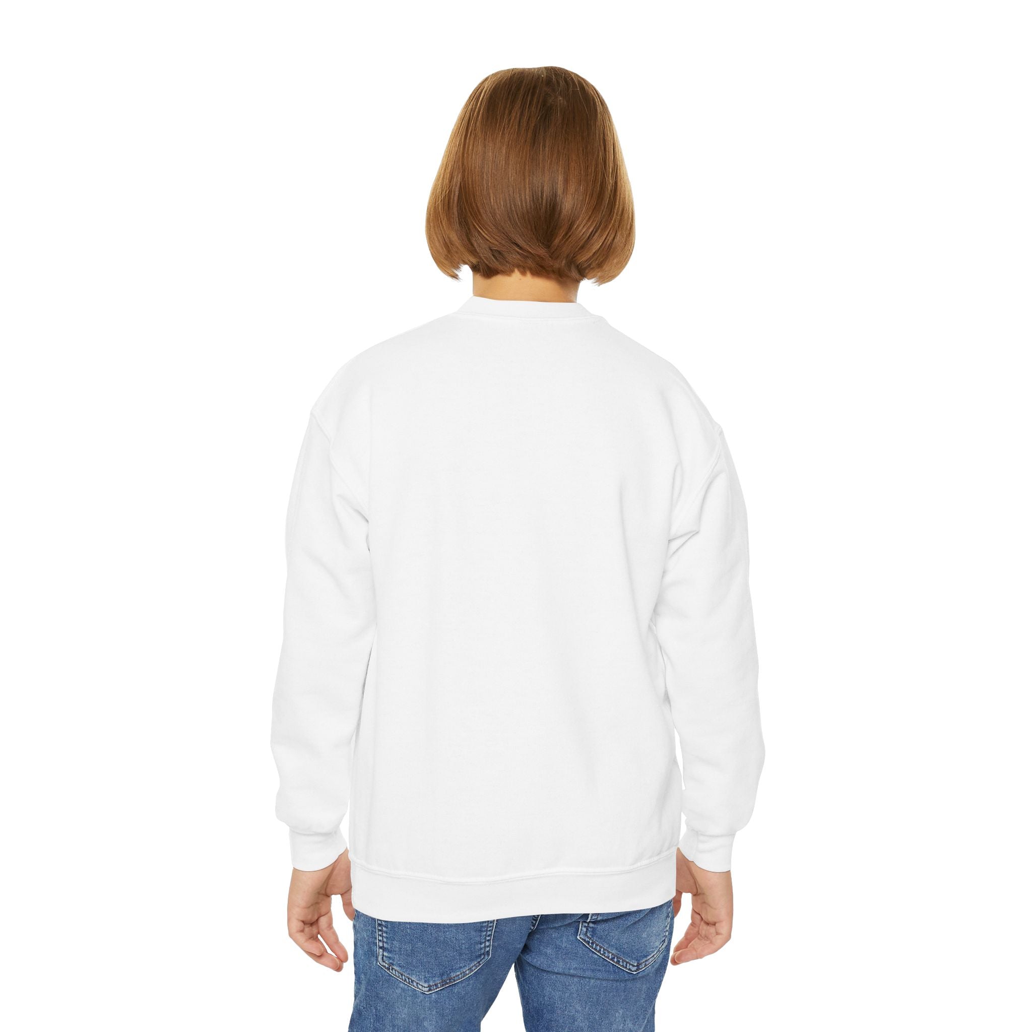 Youth Sweatshirt — “I May Be Wrong (But I Doubt It)” Pink Leopard Graphic