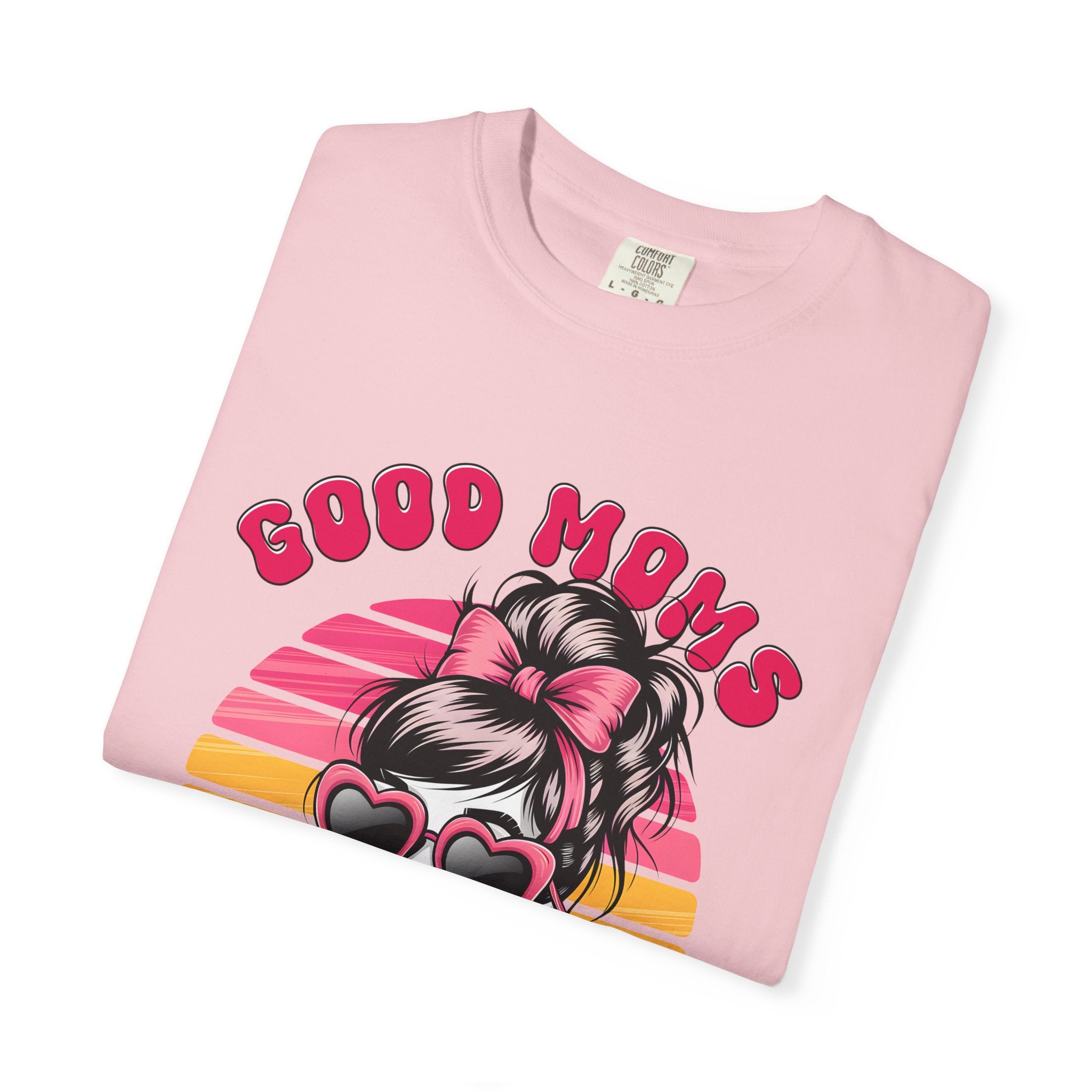 Graphic T-Shirt — "Good Moms Say Bad Words" Retro Skull Mom Tee