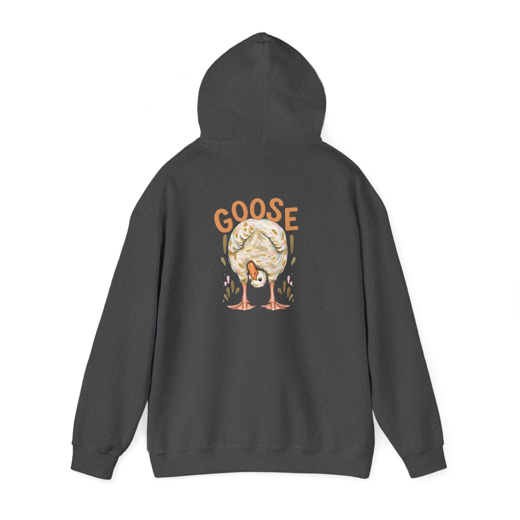 Duck & Goose Hoodie — Cute Waterfowl Graphic Pullover ("Duck Duck" Front, "Goose" Back)