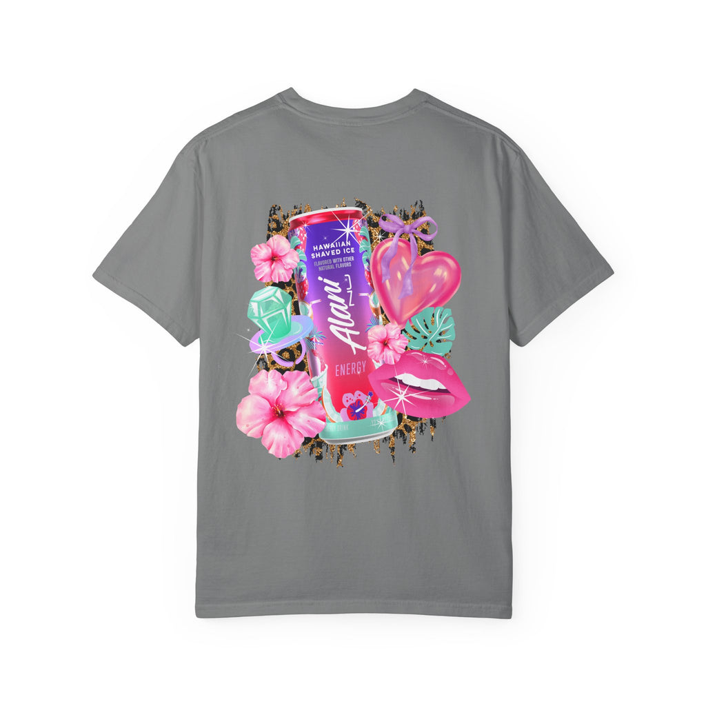 Aloha Nu Graphic T-Shirt — Tropical Hibiscus Drink Design