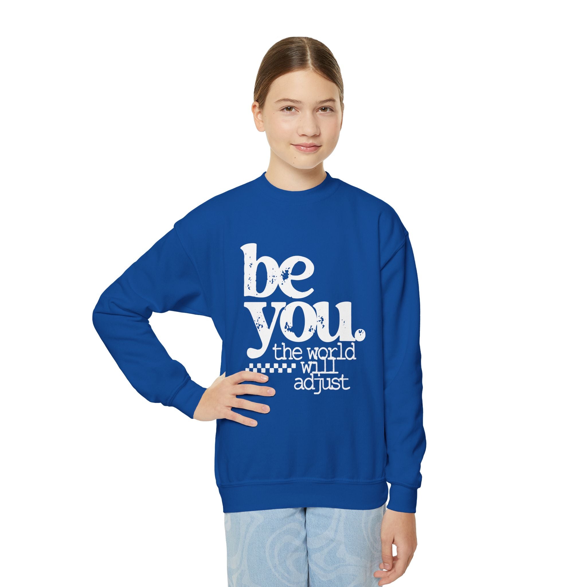 Youth Crewneck Sweatshirt — Classic White Kids Pullover