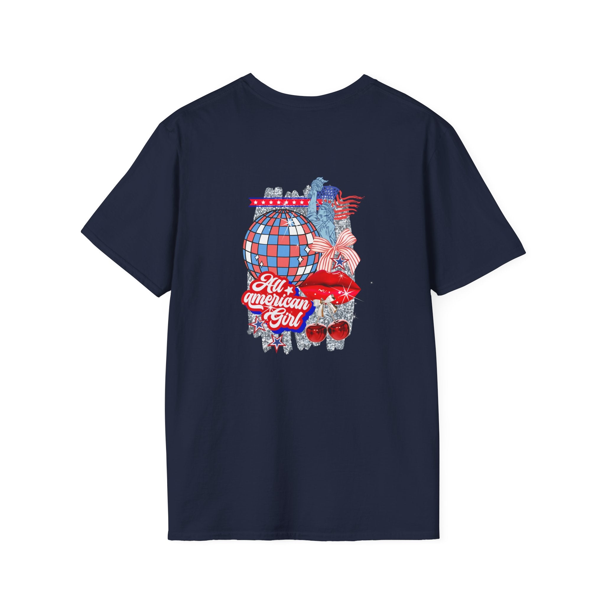 Patriotic Cherry Graphic T-Shirt