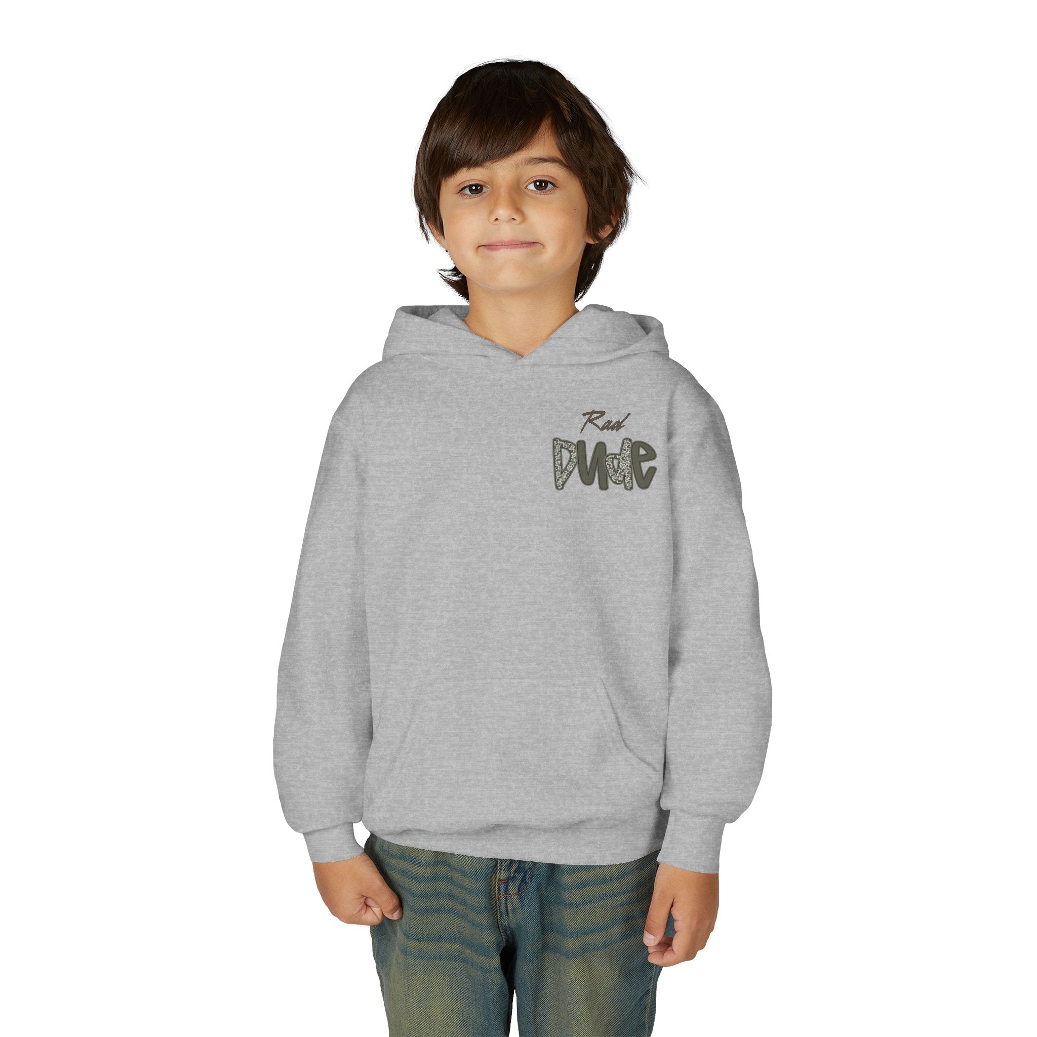 Youth Hoodie — "Rad Dude" Graphic Hooded Sweatshirt (Casual Kids Streetwear)
