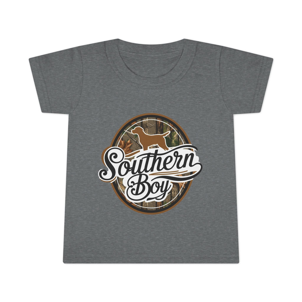 Toddler T-Shirt — "Southern Boy" Camouflage Puppy Graphic