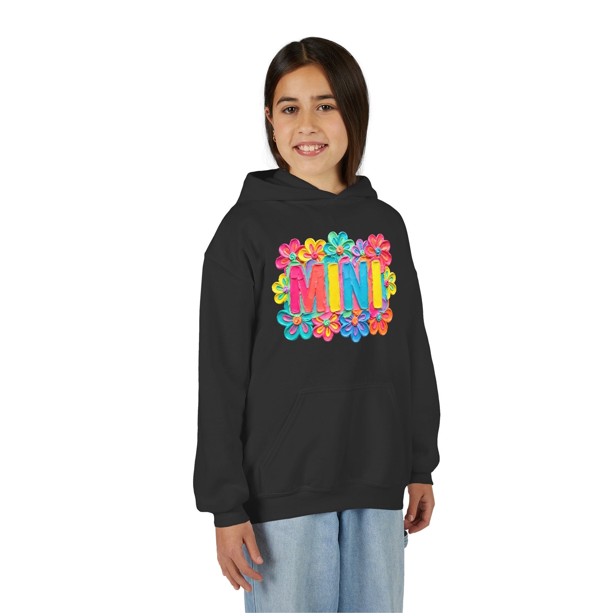 Youth Hoodie — "MINI" Colorful Floral Kids Pullover