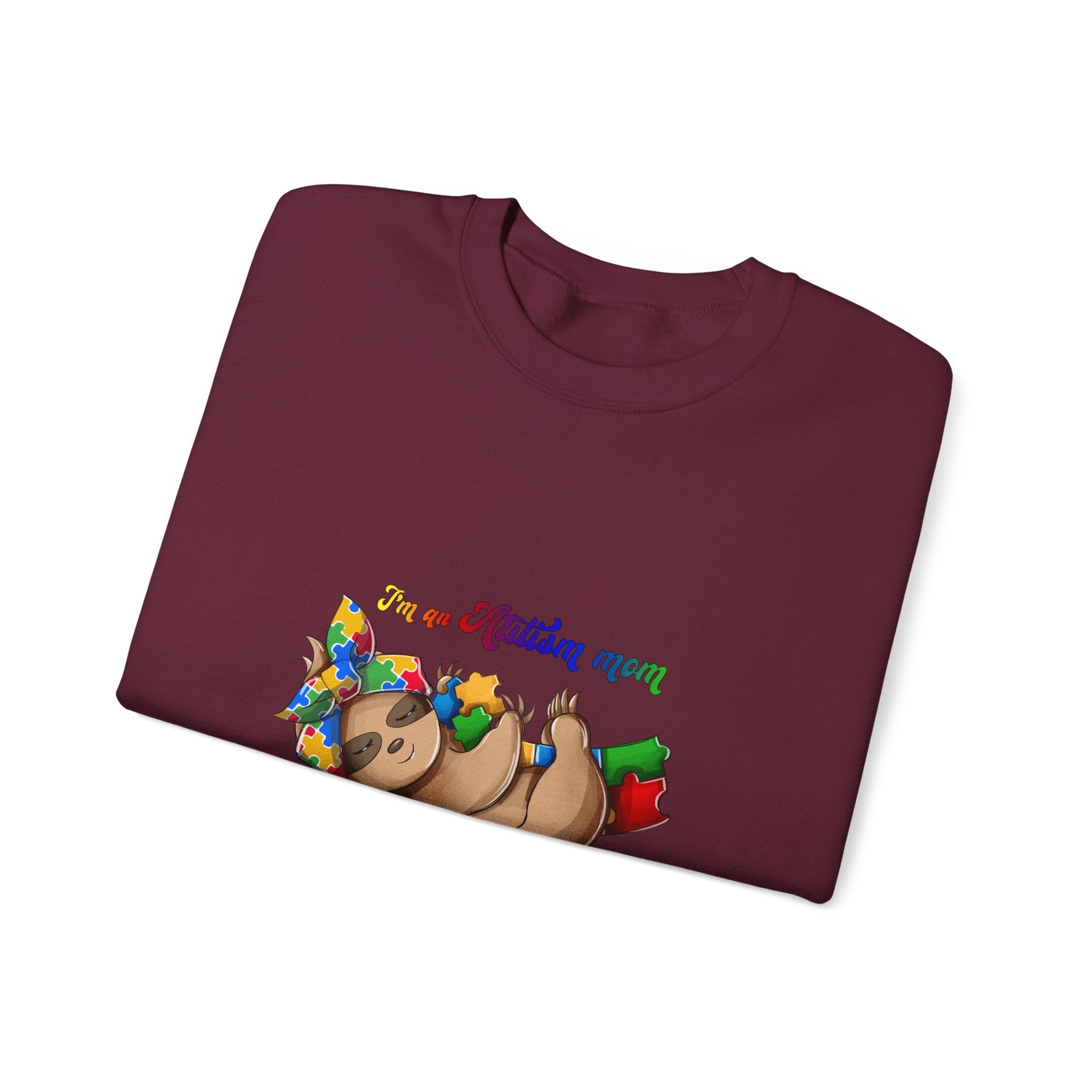 Sloth Mama Sweatshirt — "I'm a Slothin' Mama, I don't have my s*** together but I LOVED YOU TODAY" Cozy Mom Crewneck