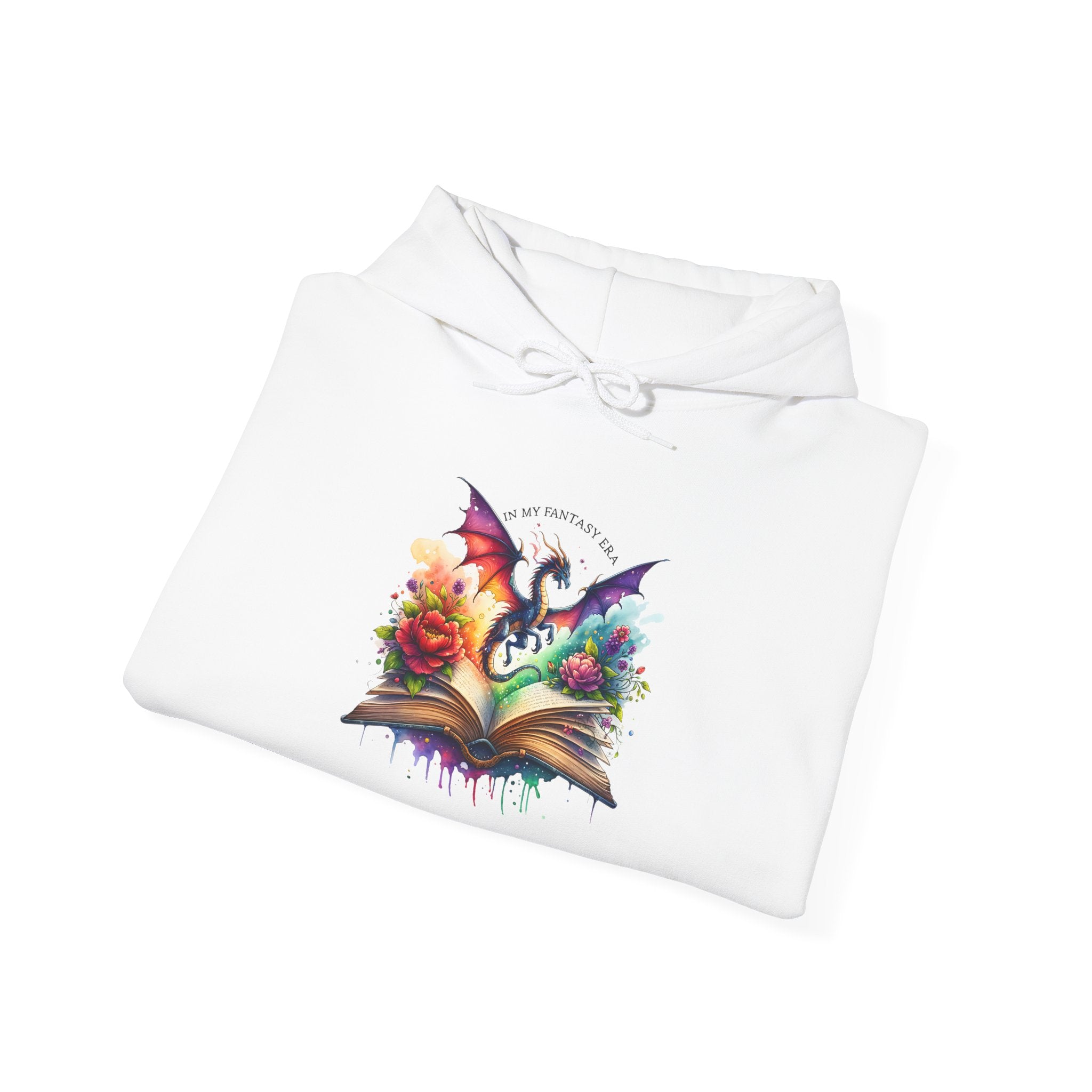 Fantasy Dragon Book Hoodie – Colorful Magic Storybook Sweatshirt