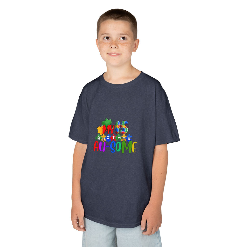 Kids Tee - "This Kid is Au-some" Colorful Autism Awareness Shirt