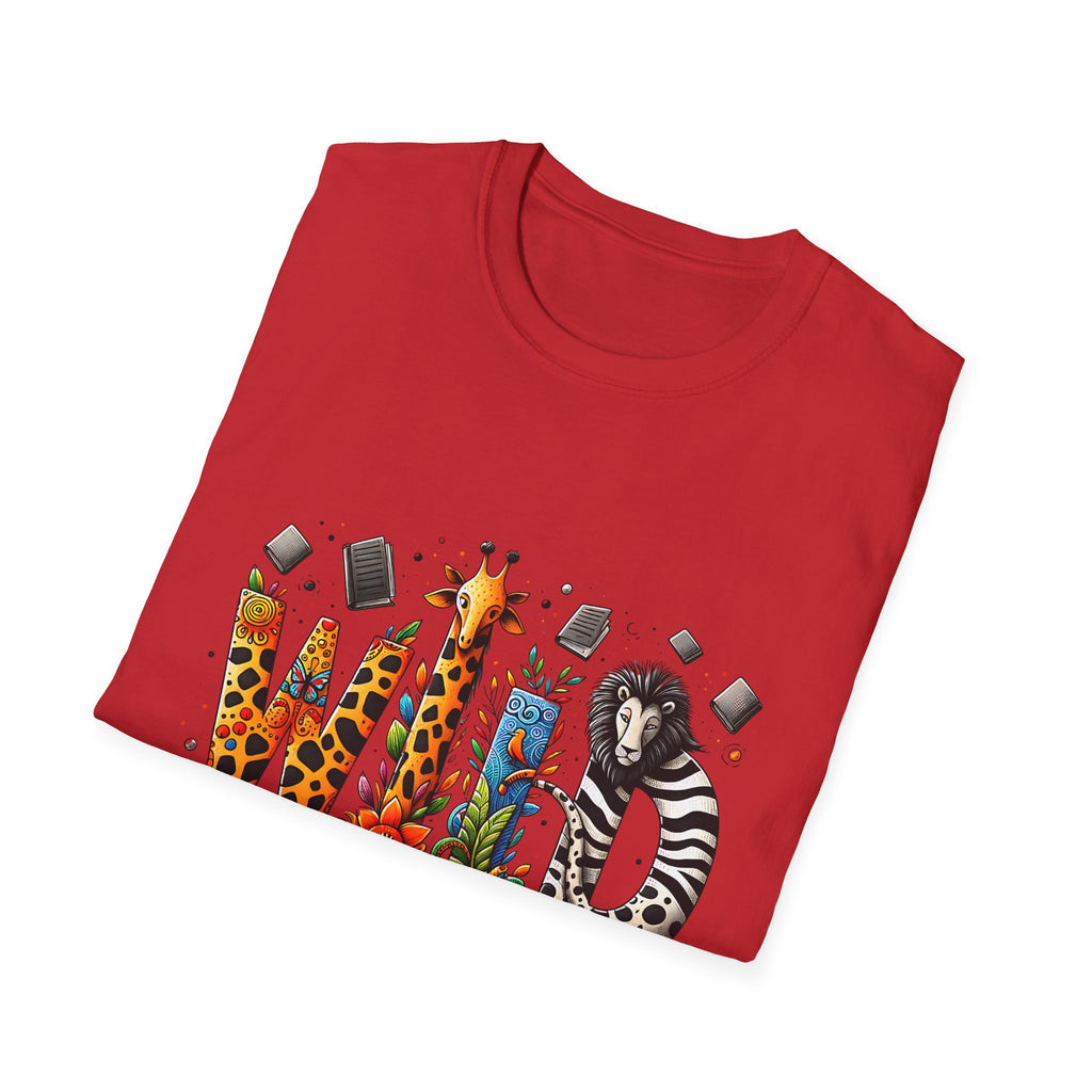 Wild About Reading T-Shirt — Kids’ Animal Alphabet Book Tee