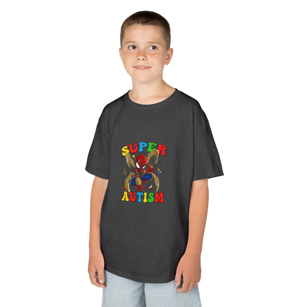Kids T-Shirt — "Super Autism" Colorful Puzzle Bunny Tee