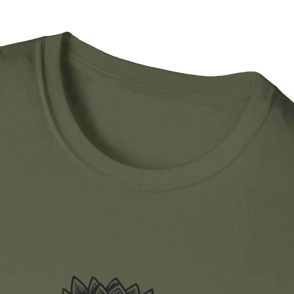 T-Shirt — "Just a Girl Who Loves Books" Floral Succulent Stack