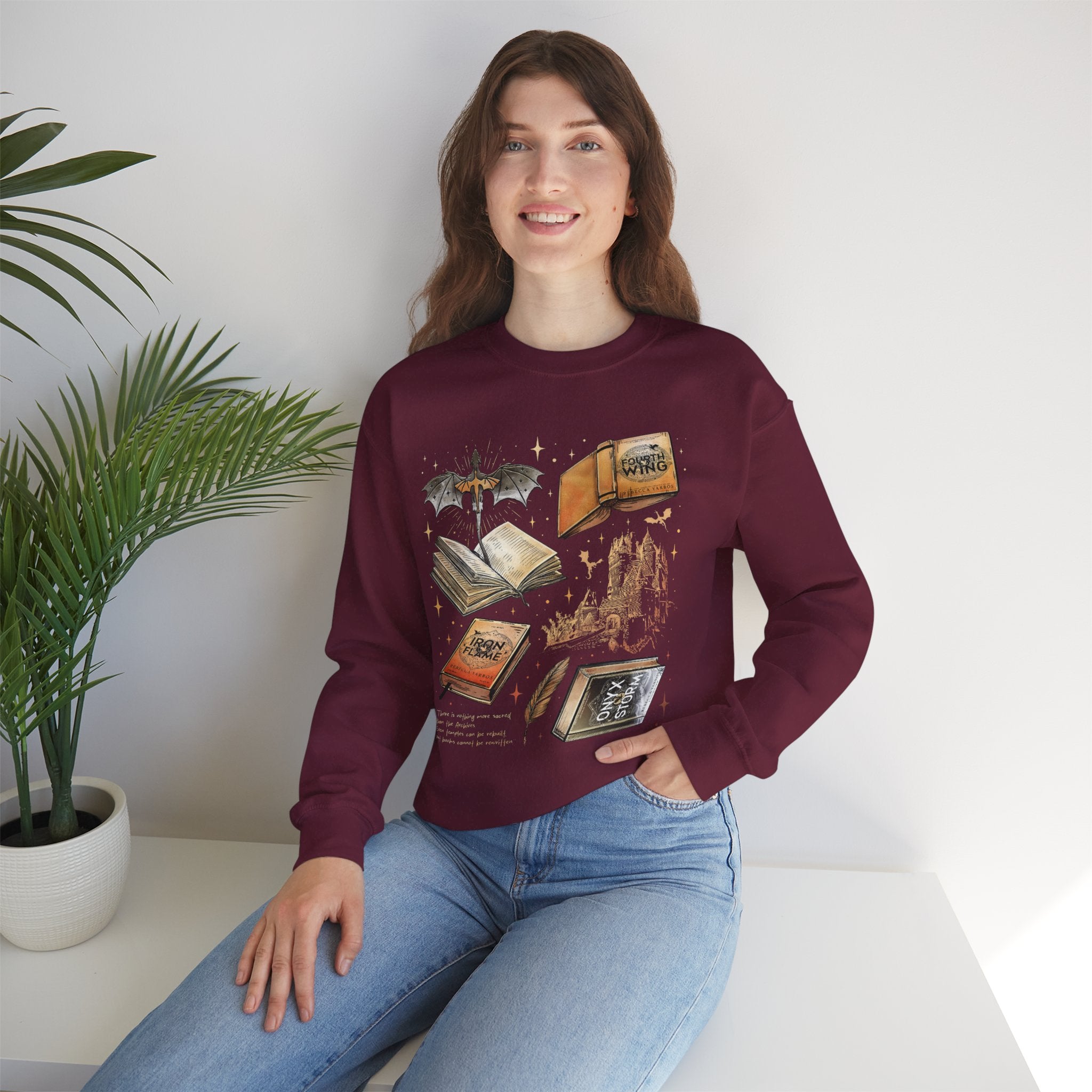 Bookish Dragon Crewneck Sweatshirt