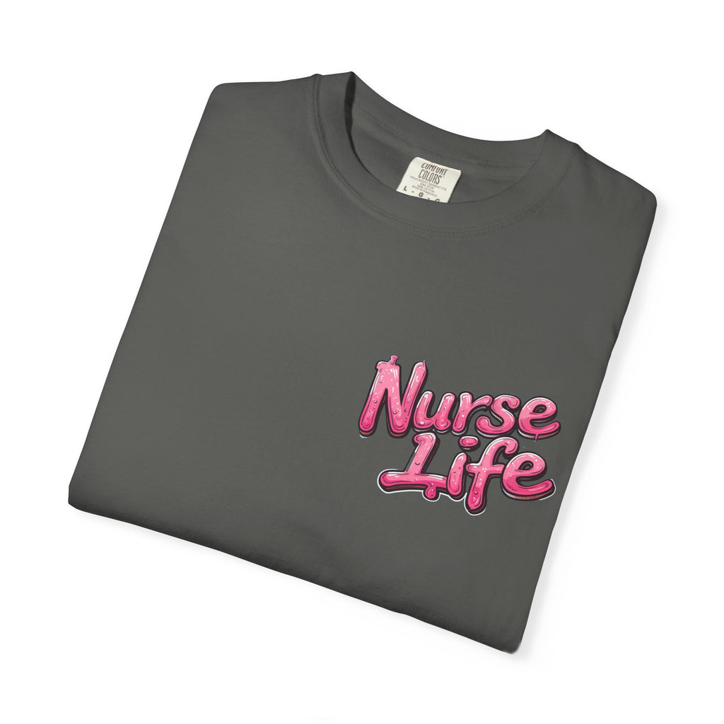 Nurse Life T-Shirt — Cute Female Nurse Watercolor Graphic Tee
