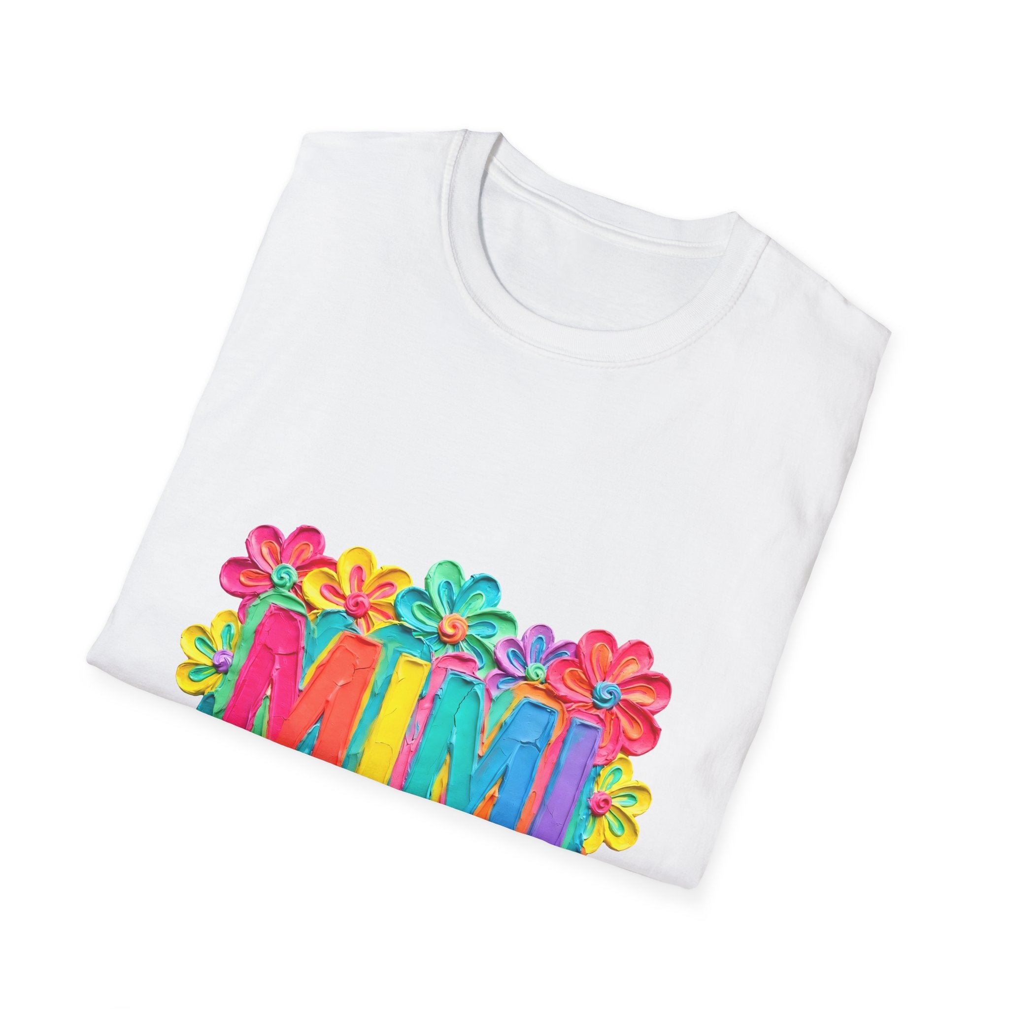 Mimi Floral Tee — Bright Colorful 'MIMI' Graphic T-Shirt