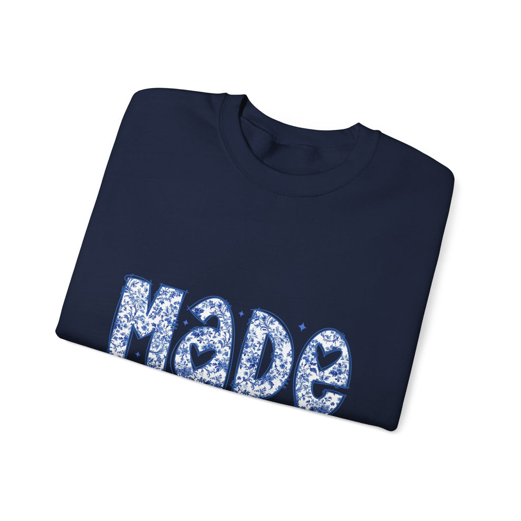 Sweatshirt — "Made for More" Floral Inspirational Crewneck