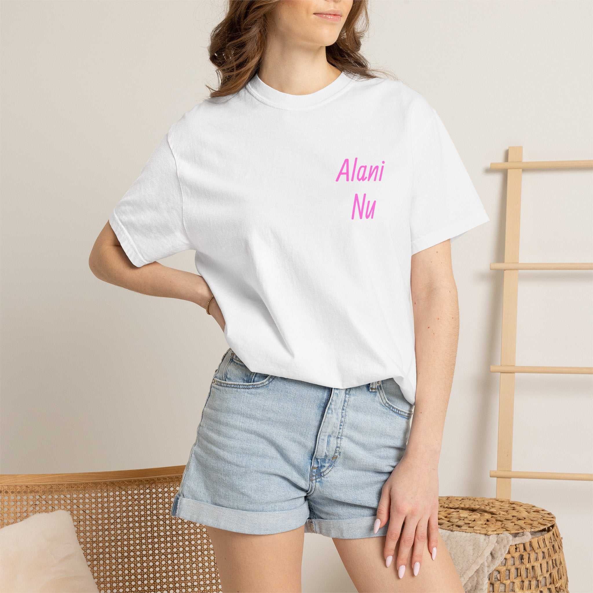 Retro Y2K Pink Collage T-Shirt — "Alani Nu" Graphic Tee