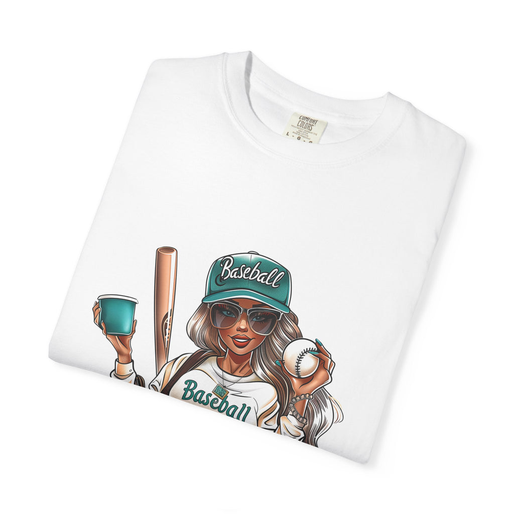 Baseball Mama T-Shirt — Cute Mom Baseball Tee with Bat & Ball Graphic