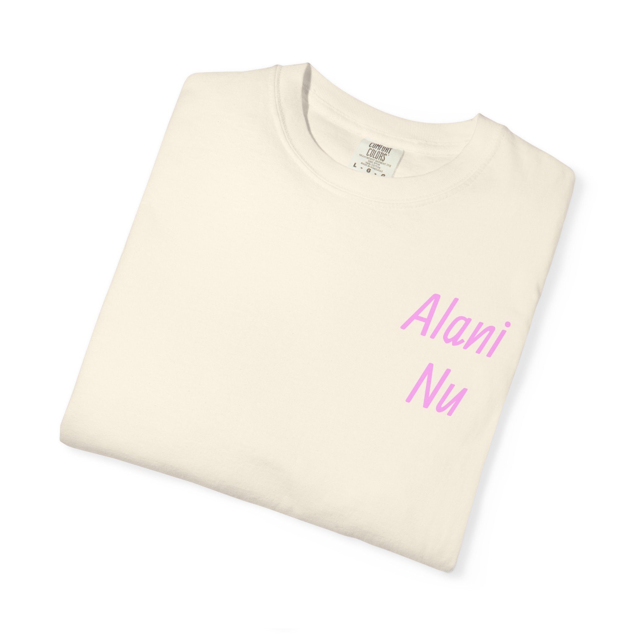 Graphic T-Shirt — Pastel 'Good Vibes' Disco Design (Alami Nu)