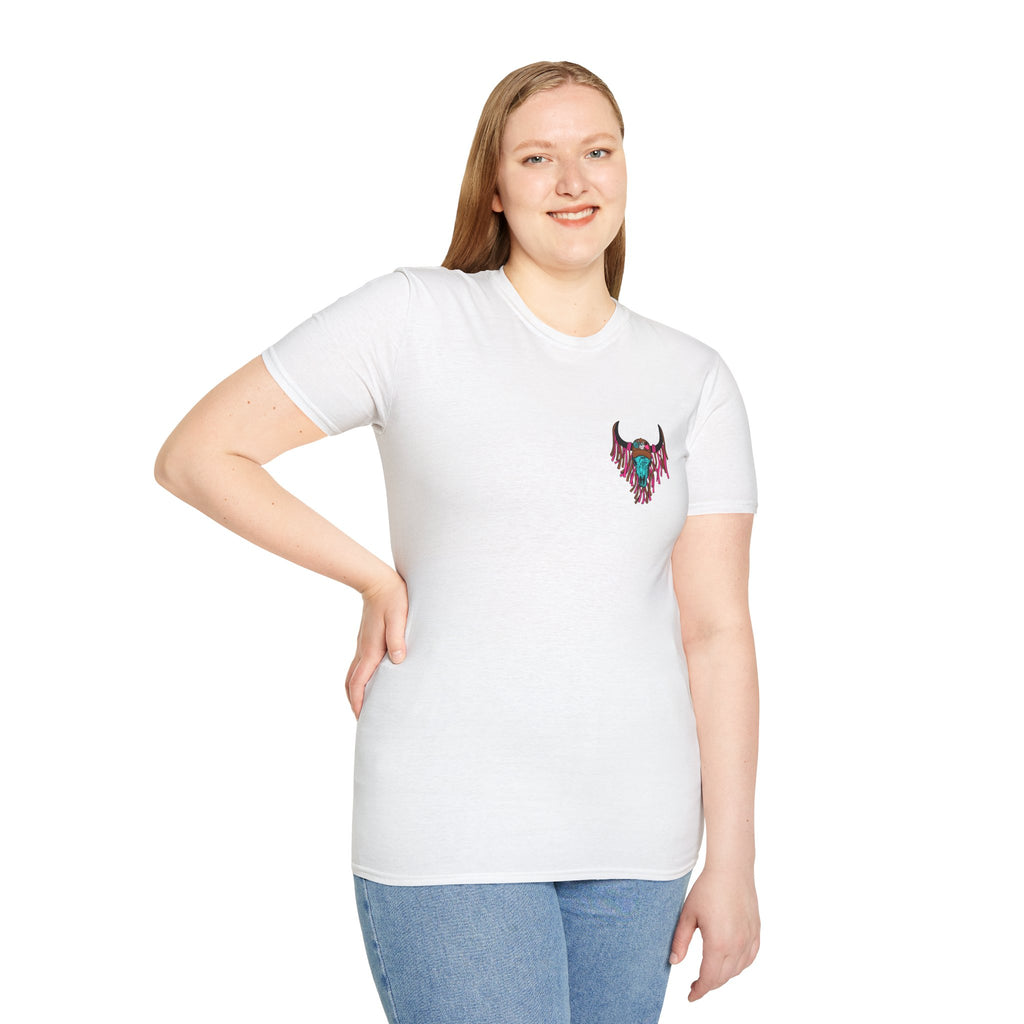 Double-sided Mama Mamas Cow Skull Graphic T-Shirt — Western Cowhide Retro Farmhouse Tee
