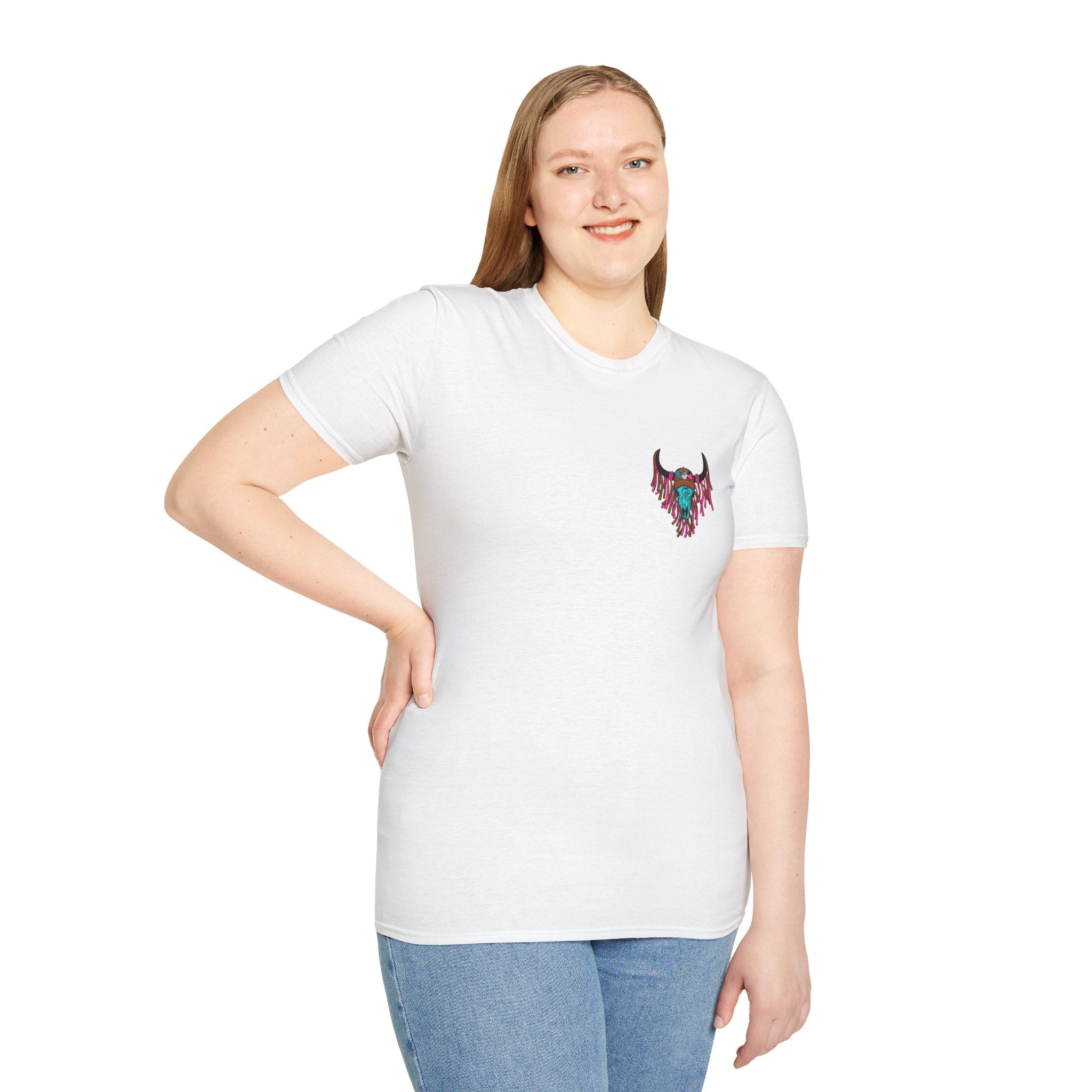 Double-sided Mama Mamas Cow Skull Graphic T-Shirt — Western Cowhide Retro Farmhouse Tee