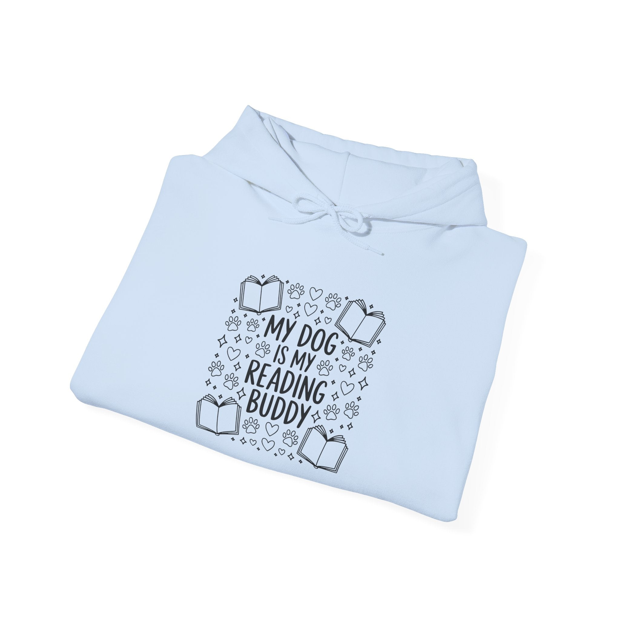 My Dog Is My Reading Buddy Hoodie — Cozy Pet Lover Sweatshirt