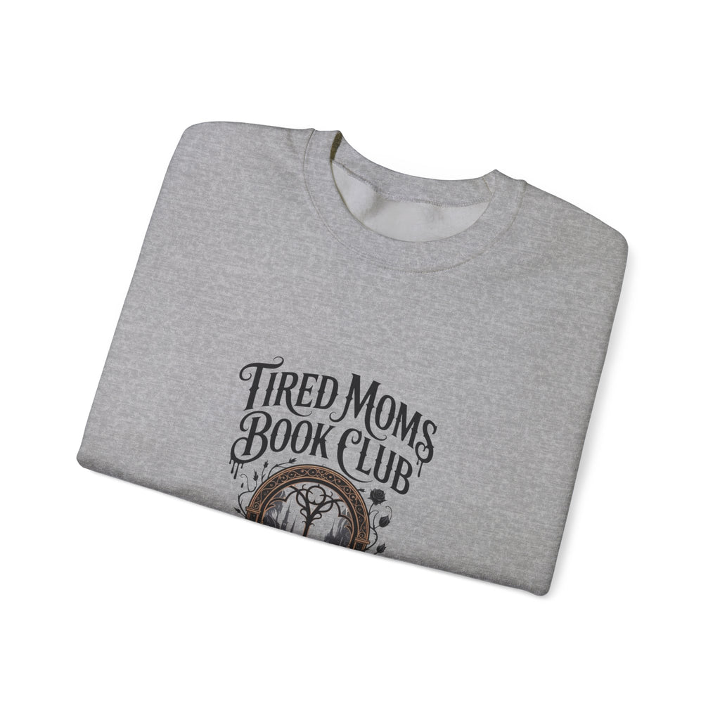 Tired Moms Book Club Sweatshirt — Cozy Reading Crewneck for Booklover Moms
