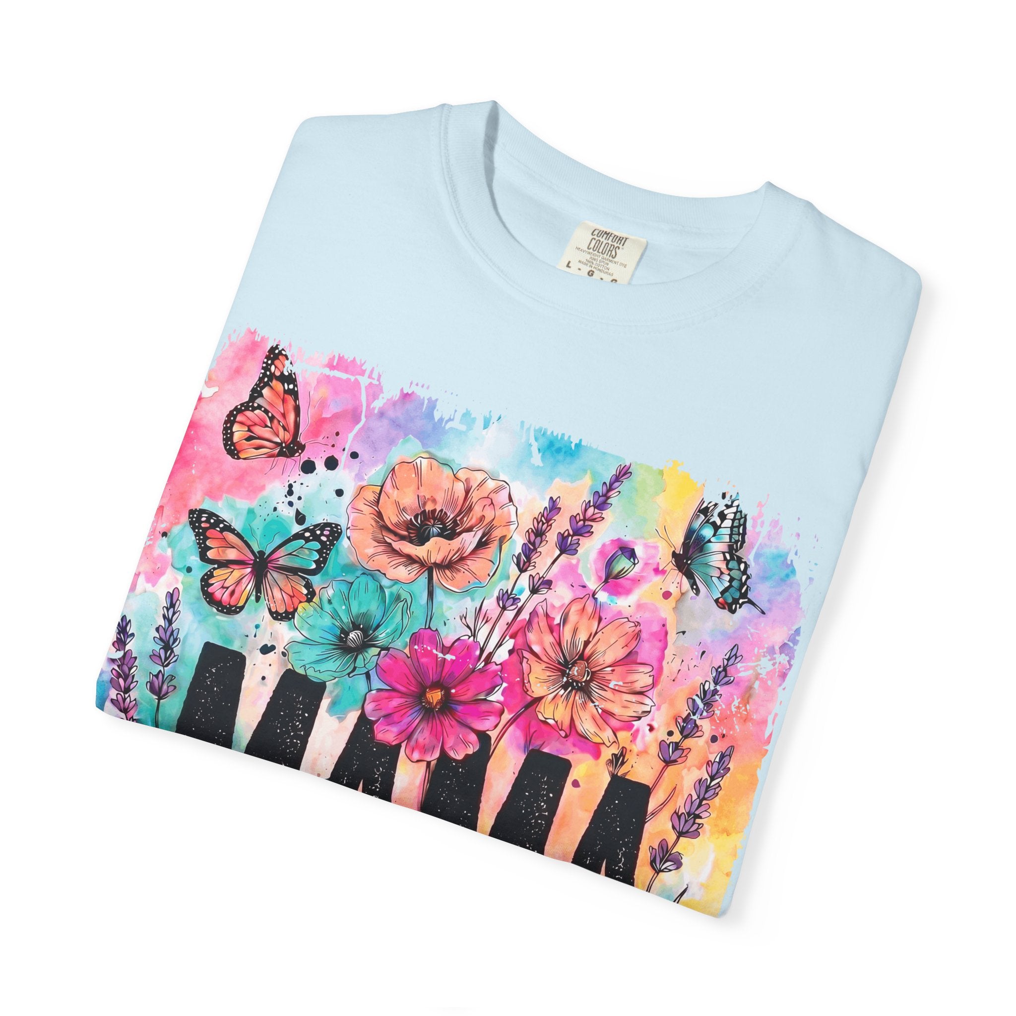 Mama Floral Tee — Colorful Butterflies & Flowers Mother's Day T-Shirt