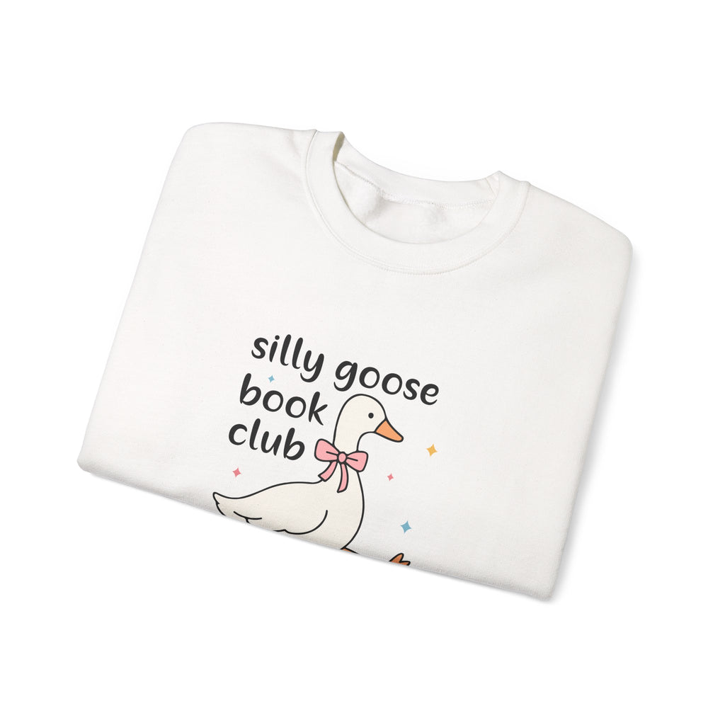 Silly Goose Book Club Sweatshirt — Cute Reading Crewneck