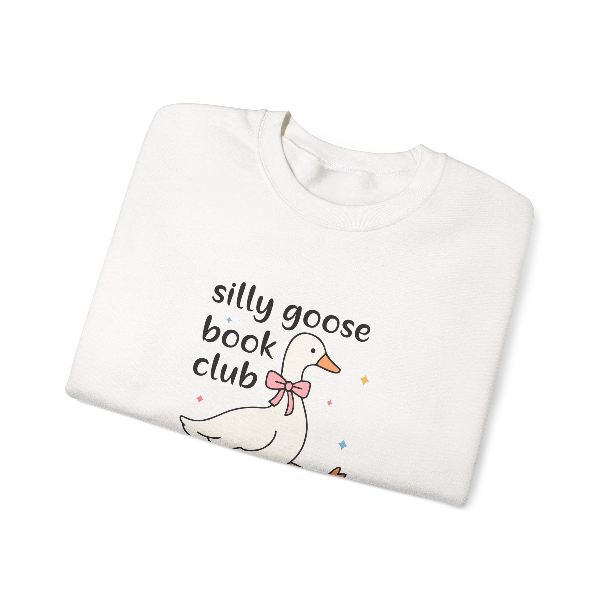 Silly Goose Book Club Sweatshirt — Cute Reading Crewneck