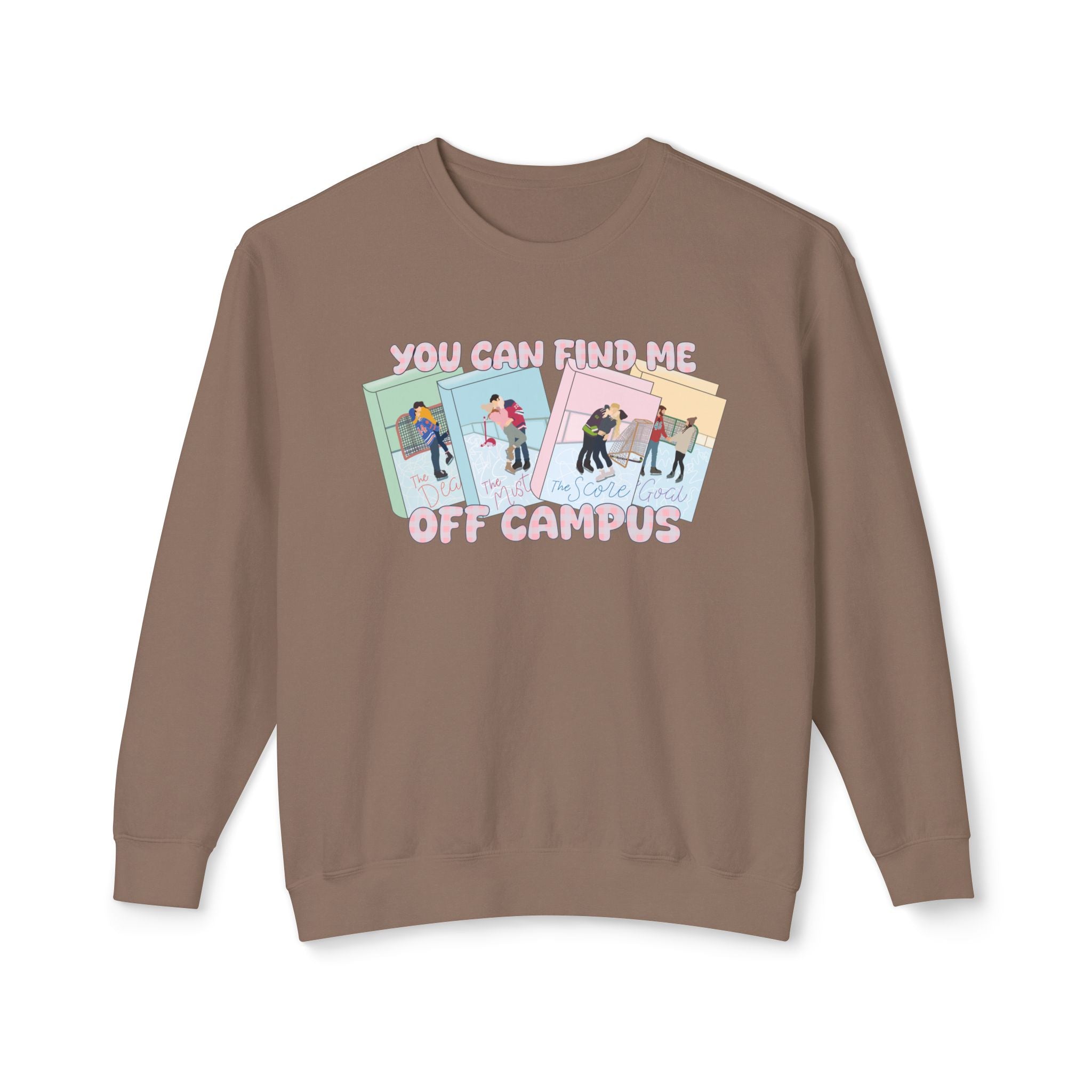 Crewneck Sweatshirt — "You Can Kiss Me Off Campus" Retro Polaroid Design