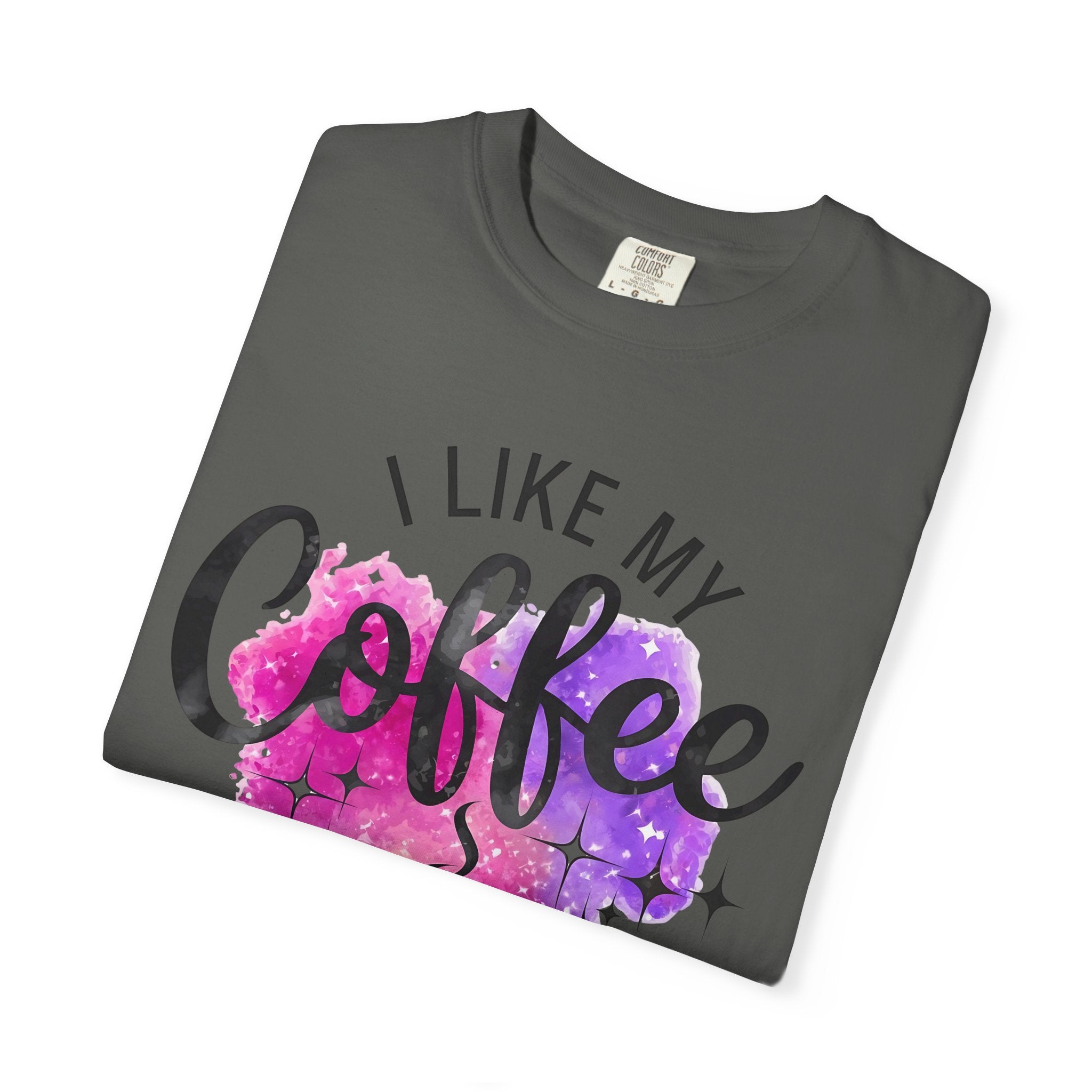 I Like My Coffee Black As My Soul T-Shirt — Funny Coffee Quote Tee