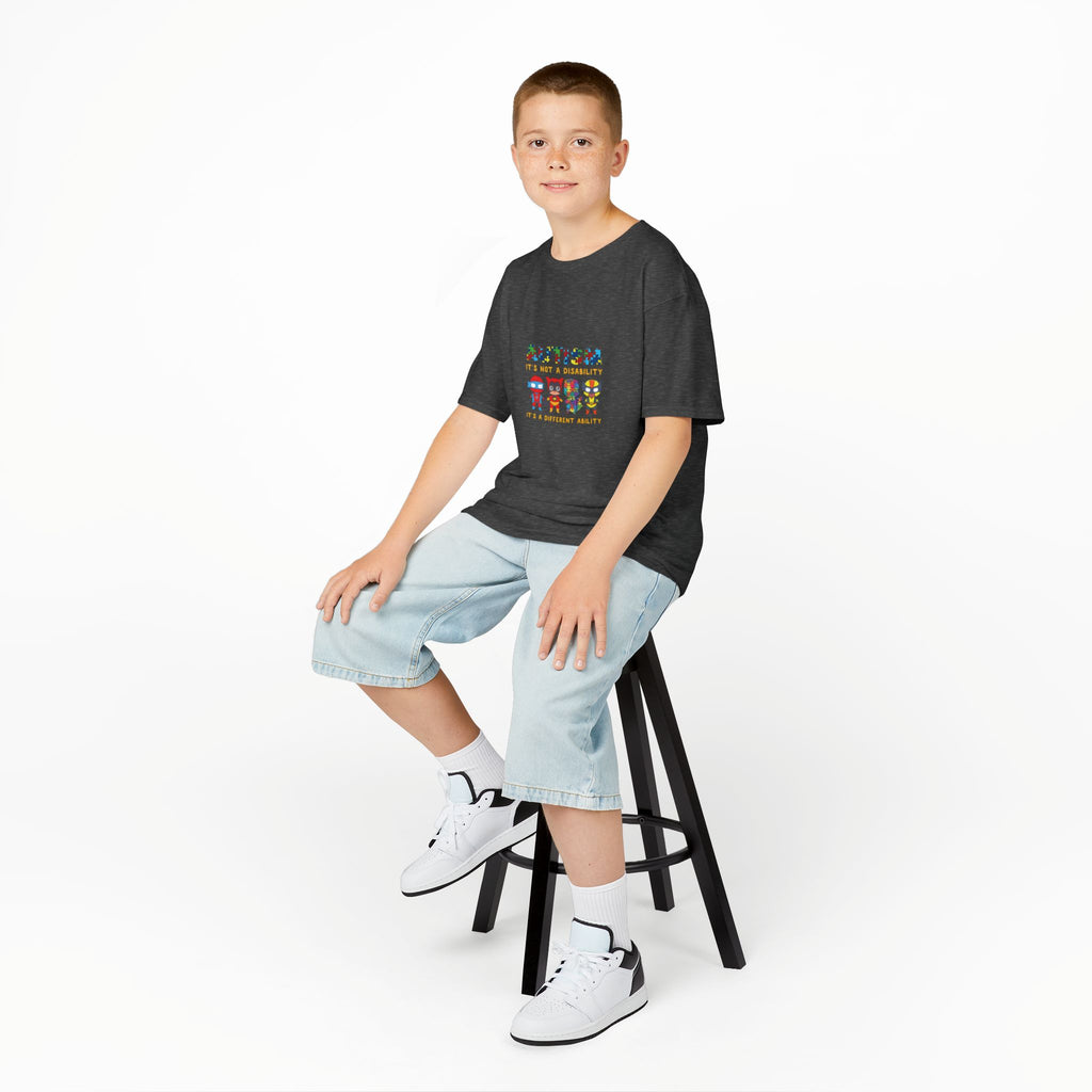 Autism It's Not A Disability Kids T-Shirt — Colorful Neurodiversity Awareness Tee