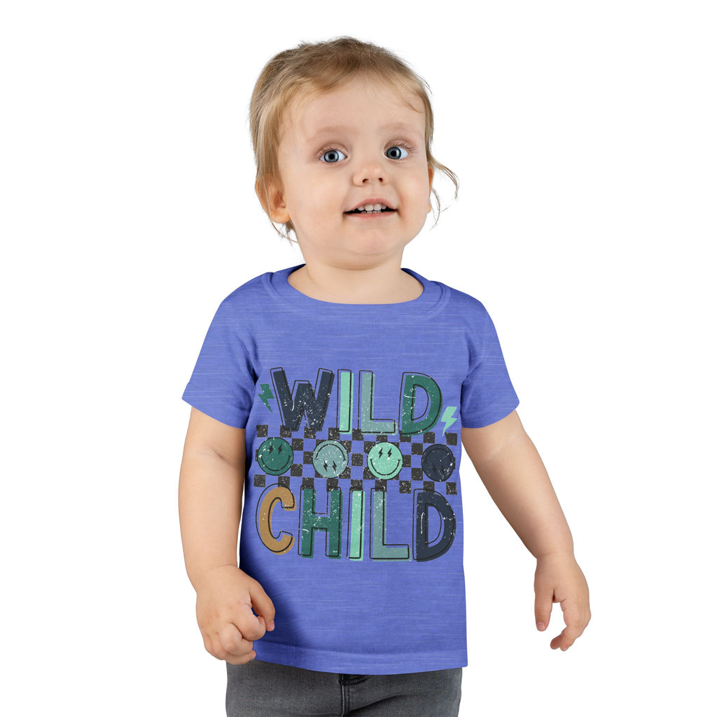Wild Child Toddler T-Shirt – Playful Smiley Graphic Tee for Kids