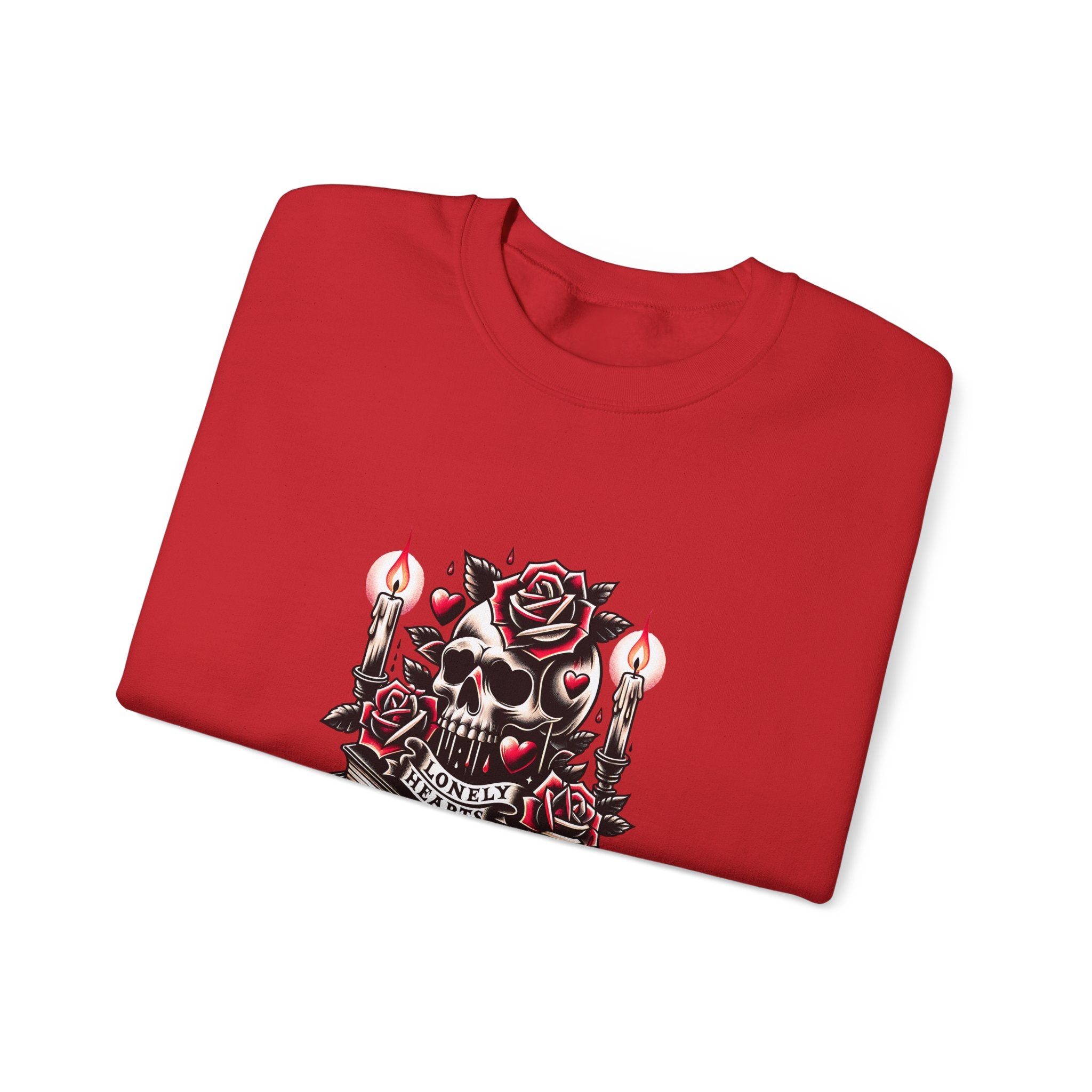 Book Club Sweatshirt — Gothic Skull, Roses & Candles Reading Crewneck