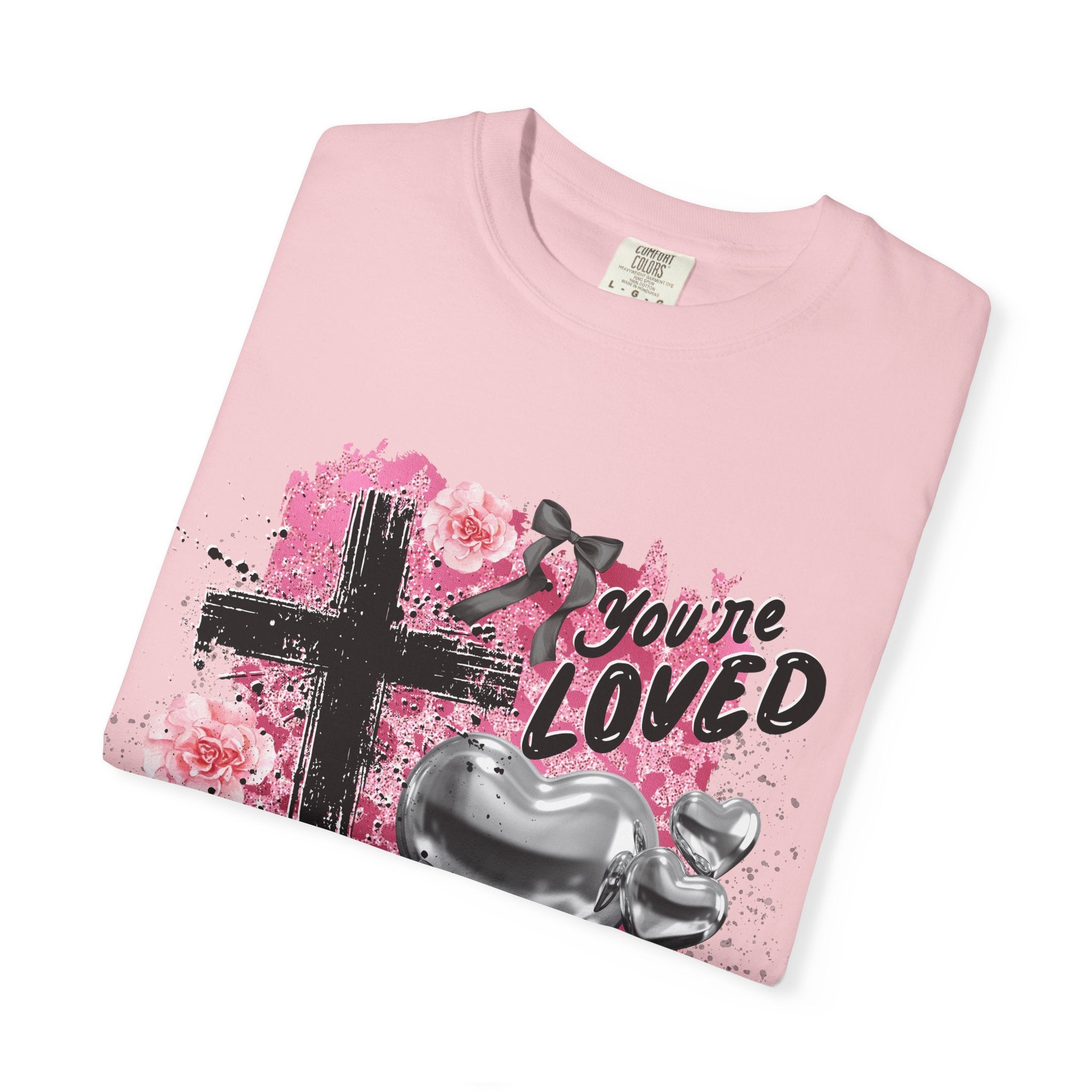 Christian Cross T-Shirt — "You're Loved" John 3:16 Faith Tee