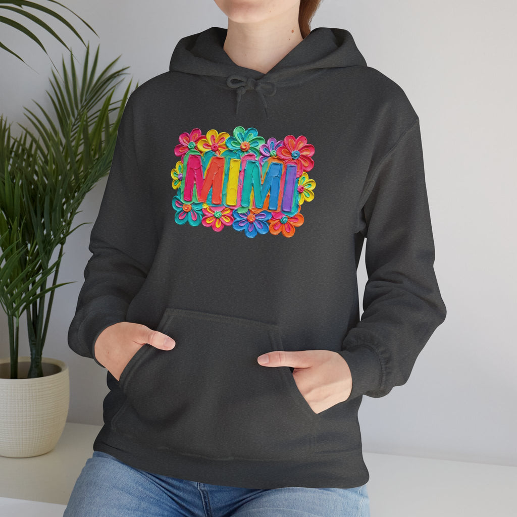 Mimi Floral Hoodie — Colorful Retro Flower Graphic Sweatshirt